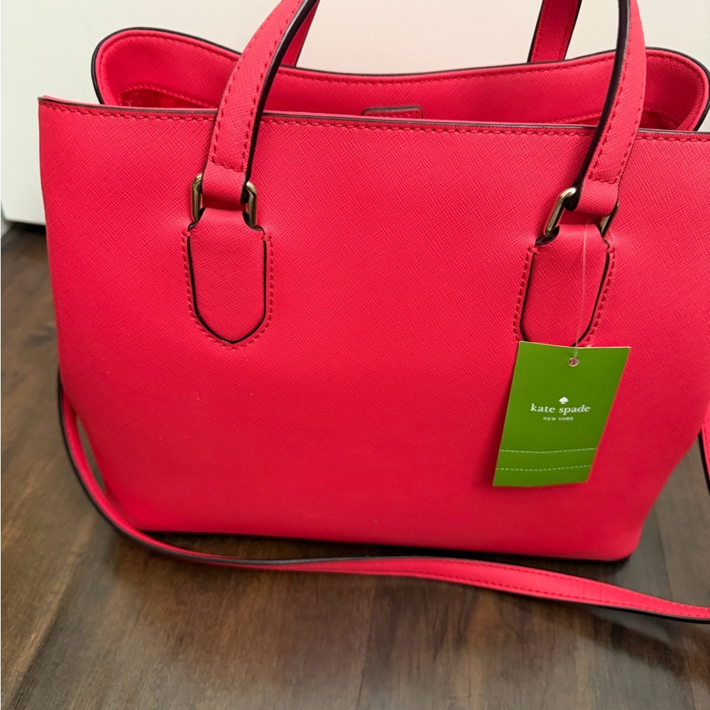 Kate Spade Evangelie Laurel Way Leather Satchel NWT - Picture 3 of 4